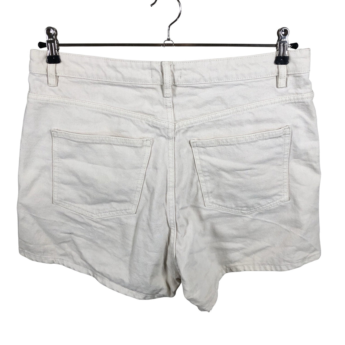 Unisex Lindex - Teksast lühikesed püksid, suurus 44 - Looduslik valge (2)
