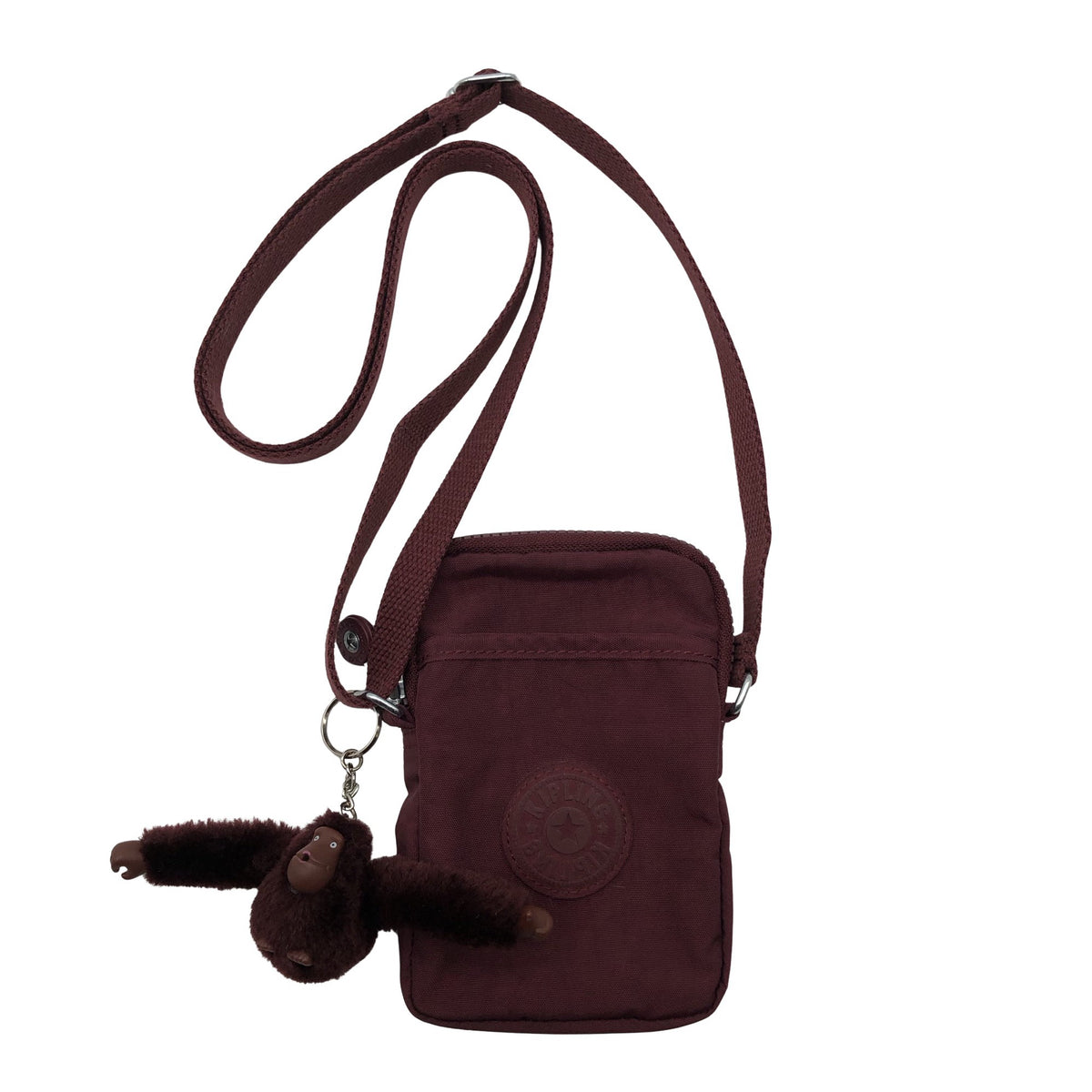 Unisex Kipling - Õlakott, suurus Mini - Veinipunane (1)