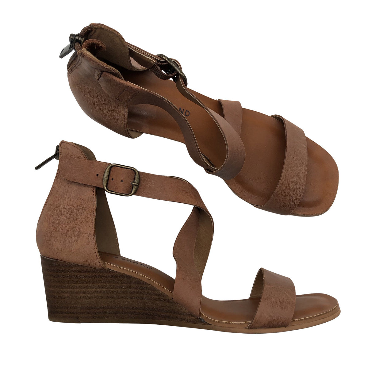 Unisex L.K.Bennett - Kiilkontsaga rihmikud, suurus 38 - Pruun (1)