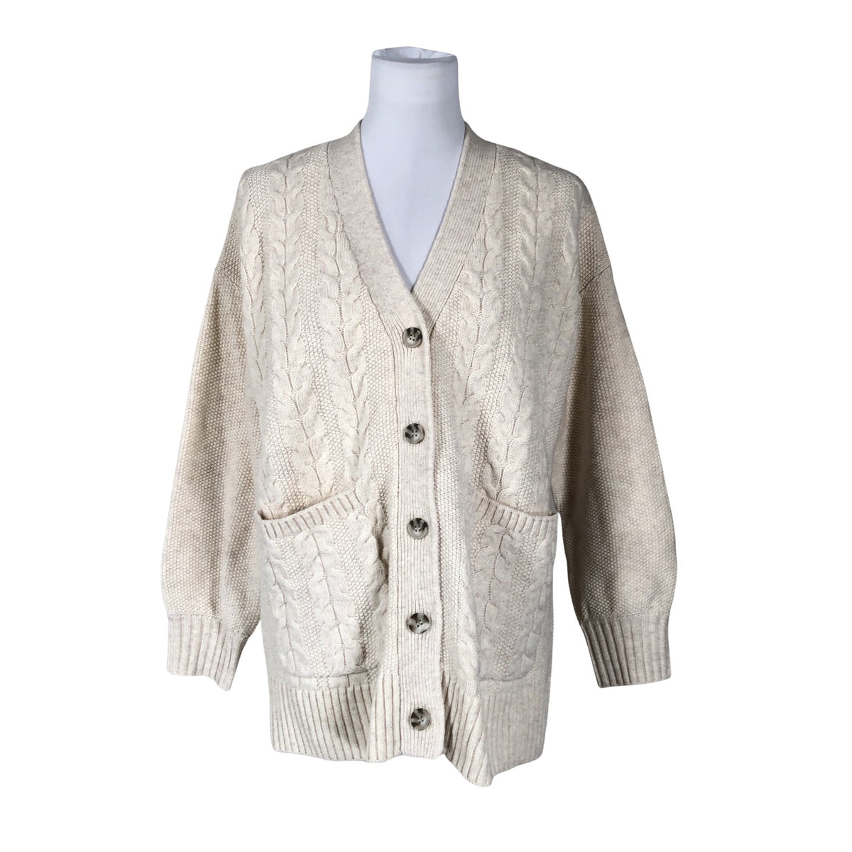 Unisex Nanso - Kardigan, suurus 34 - Beige (1)