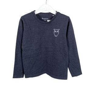 Unisex Knowledge Cotton Apparel - Trikotaažist pluus, suurus 110 - 116 - Must (1)