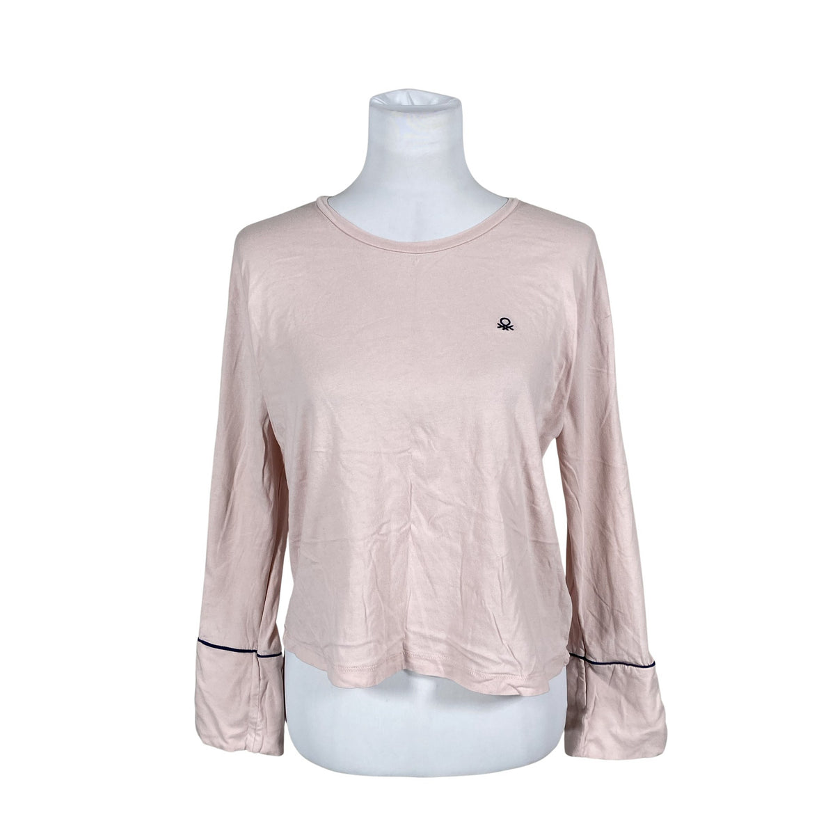 Unisex Benetton - Trikotaažist pluus, suurus 38 - Heleroosa (1)