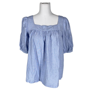 Unisex Gauhar - Lühikeste käistega pluus, suurus 38 - Helesinine (1)