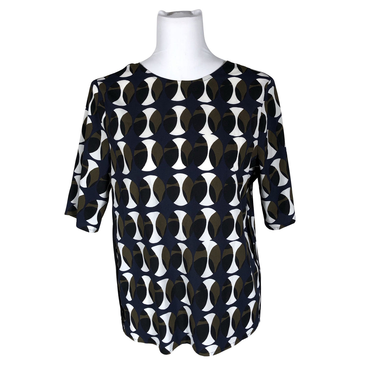 Unisex Sisley - Lühikeste käistega pluus, suurus 36 - Sinine (1)