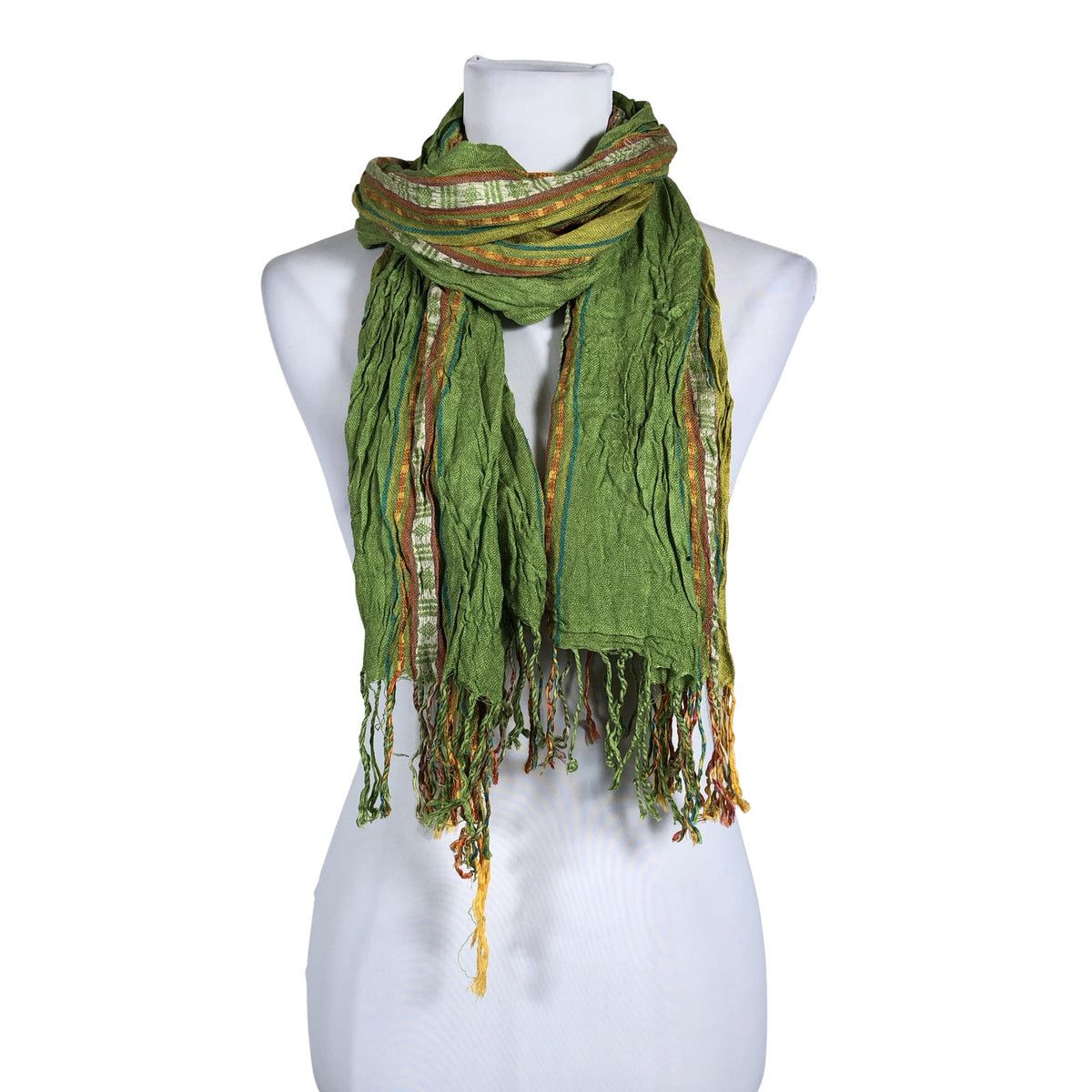 Unisex Pashmina - Õhuke sall, suurus Maxi - Roheline (1)