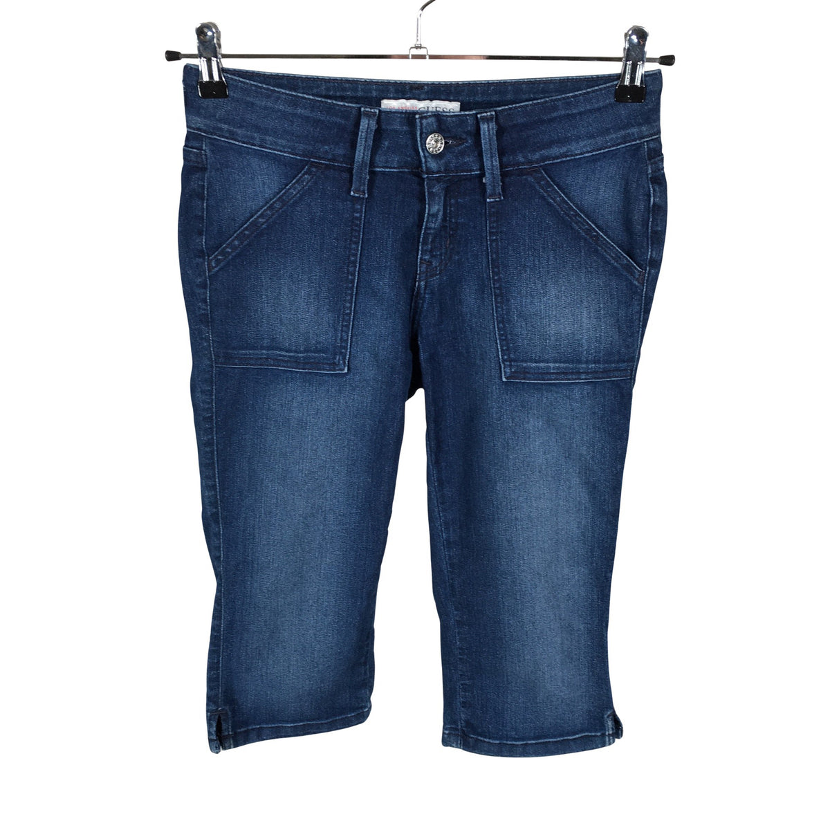 Unisex Guess - Teksast poolpikad püksid, suurus 36 - Sinine (1)