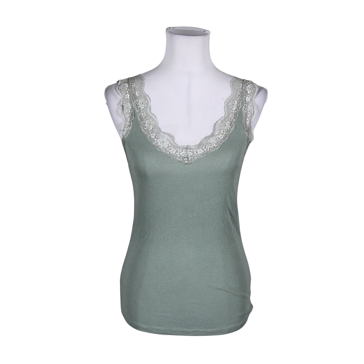 Unisex Lindex - Trikotaažist topp, suurus 38 - Türkiis (1)