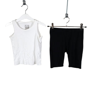 Unisex Lindex - Trikotaažist topp, suurus 110 - 116 - Valge (1)