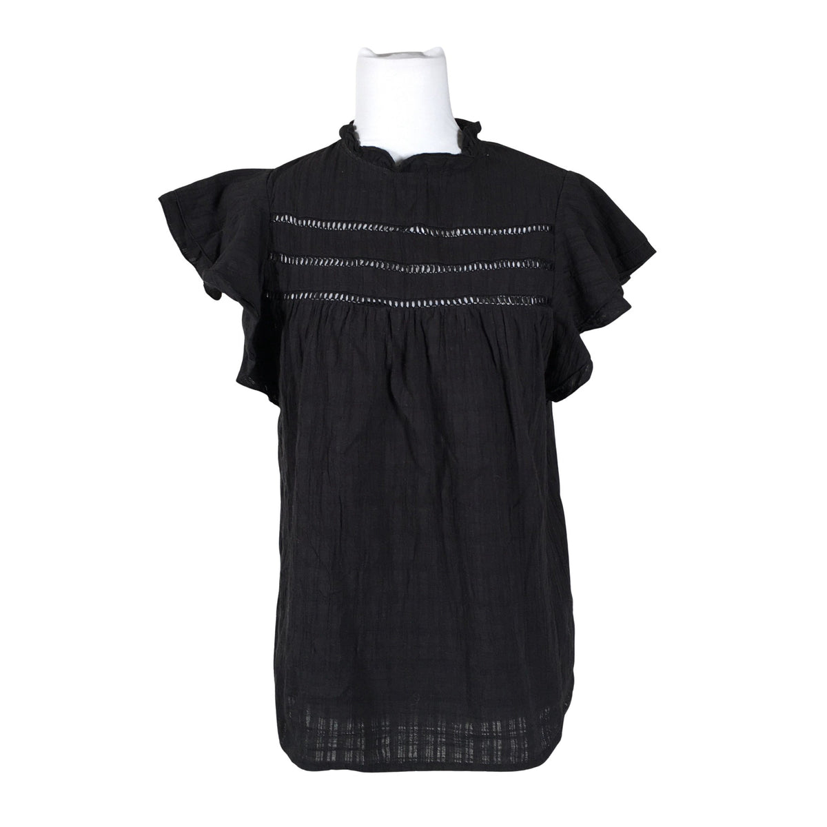 Unisex Apart - Lühikeste käistega pluus, suurus 40 - Must (1)