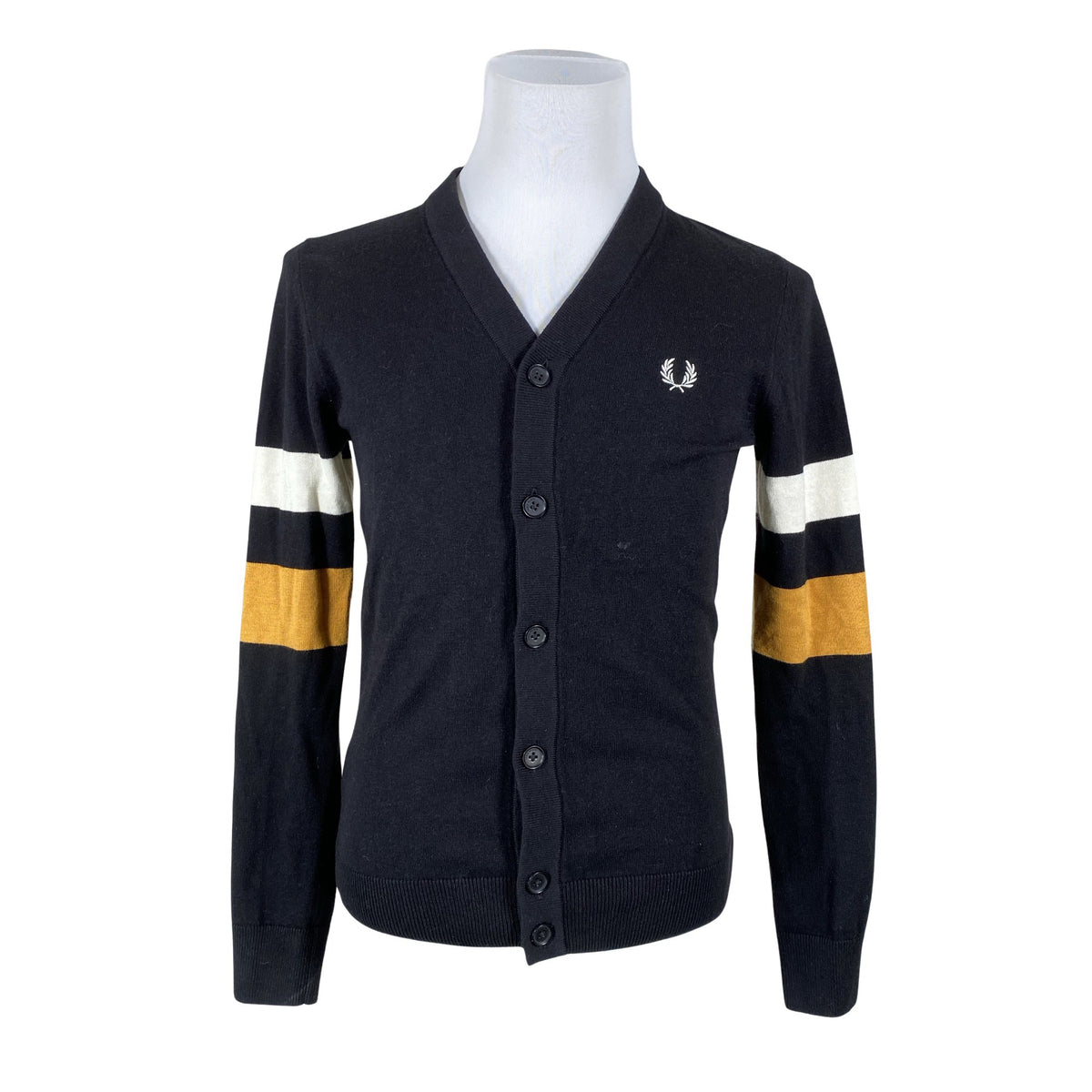 Unisex Fred Perry - Kardigan, suurus 34 - Must (1)