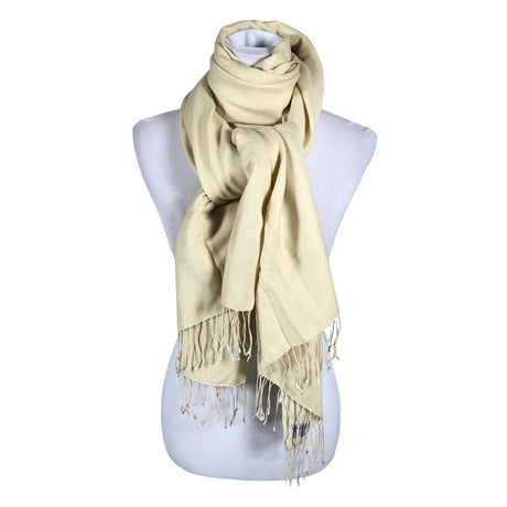 Unisex Pashmina - Õhuke sall, suurus Maxi - Beige ()