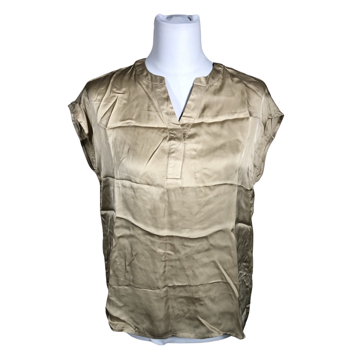 Unisex Soyaconcept - Lühikeste käistega pluus, suurus 36 - Pruun (1)
