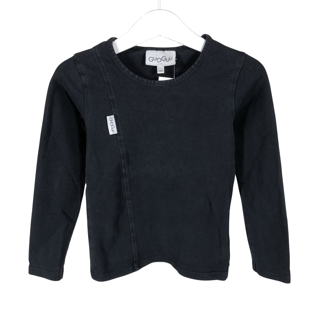 Unisex Gugguu - Trikotaažist pluus, suurus 98 - 104 - Must (1)