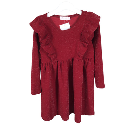 Unisex Mingnelin - Pidulik kleit, suurus 116 - 122 - Punane ()