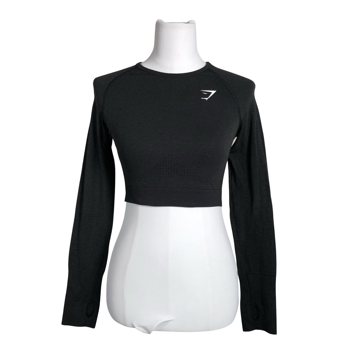 Unisex Gymshark - Spordisärk, pikad käised, suurus 38 - Must (1)