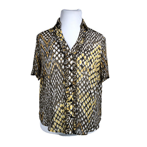 Unisex Basler - Lühikeste käistega pluus, suurus 42 - Kollane (1)