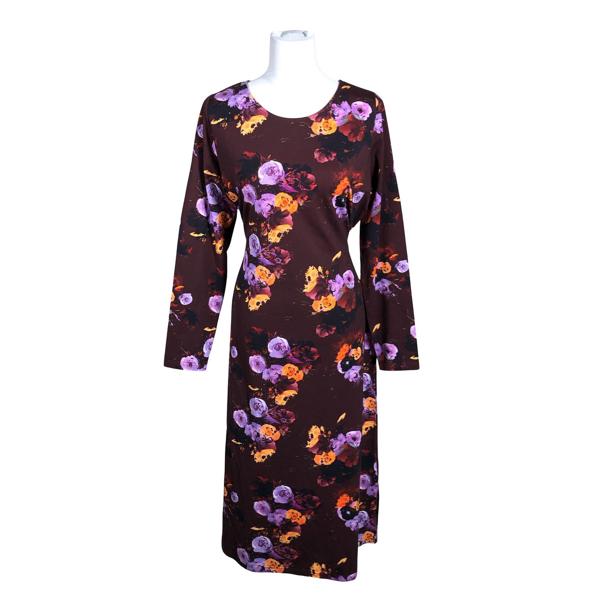 Unisex Kaiko - Trikotaažist kleit, suurus 40 - Veinipunane (1)
