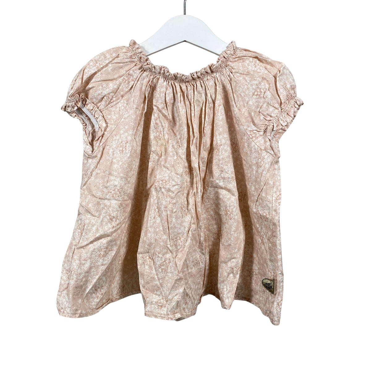 Unisex POMPdeLUX - Lühikeste käistega pluus, suurus 98 - 104 - Heleroosa (1)