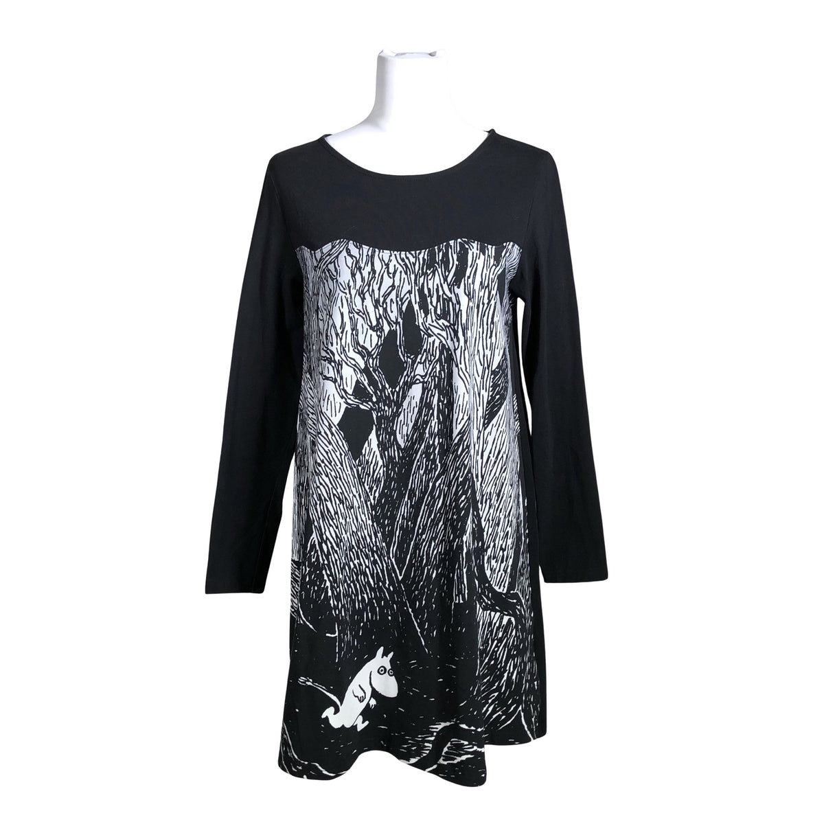 Unisex Huigee - Trikotaažist kleit, suurus 38 - Must (1)