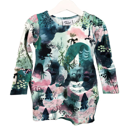 Unisex Taimi - Dressikangast kleit, suurus 92 - 98 - Sinine ()