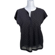 Unisex Fransa - Lühikeste käistega pluus, suurus 38 - Must ()