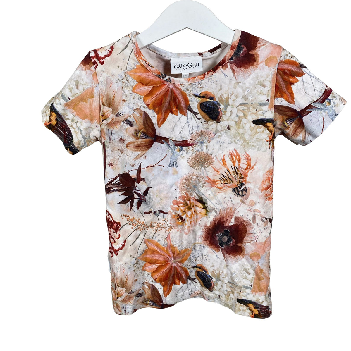 Unisex Gugguu - T-särk, suurus 116 - 122 - Oranž (1)