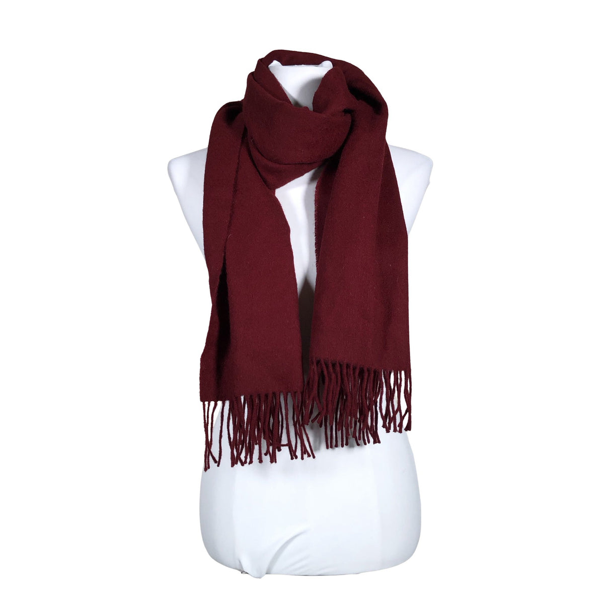 Unisex InWear - Õhuke sall, suurus Midi - Veinipunane (1)