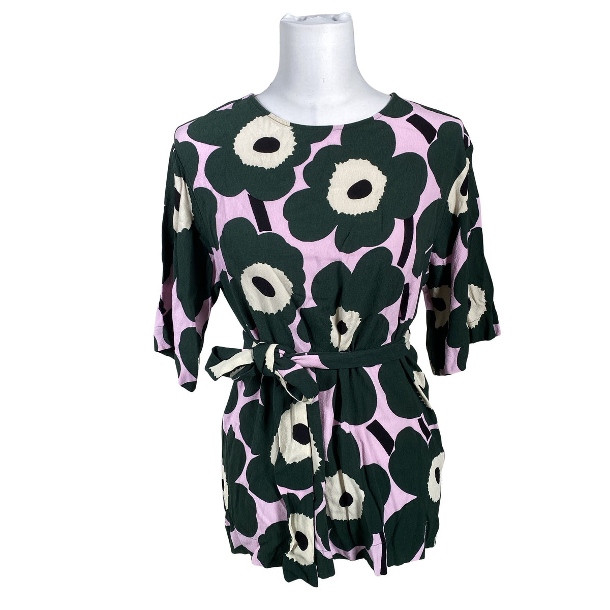 Unisex Marimekko - Lühikeste käistega pluus, suurus 34 - Roheline (1)