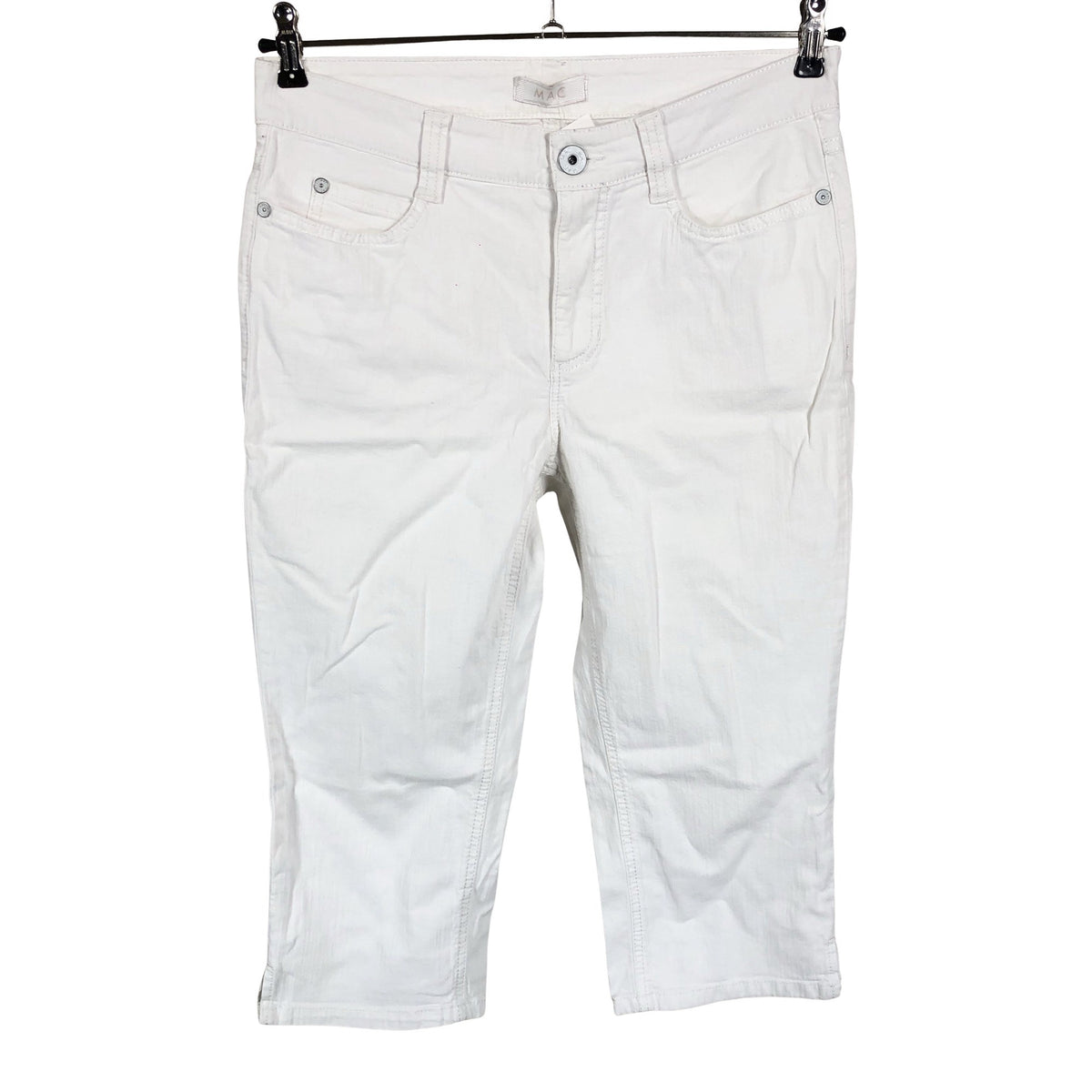 Unisex MAC - Teksast poolpikad püksid, suurus 36 - Valge (1)