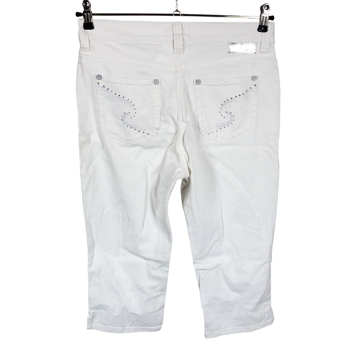 Unisex MAC - Teksast poolpikad püksid, suurus 36 - Valge (2)