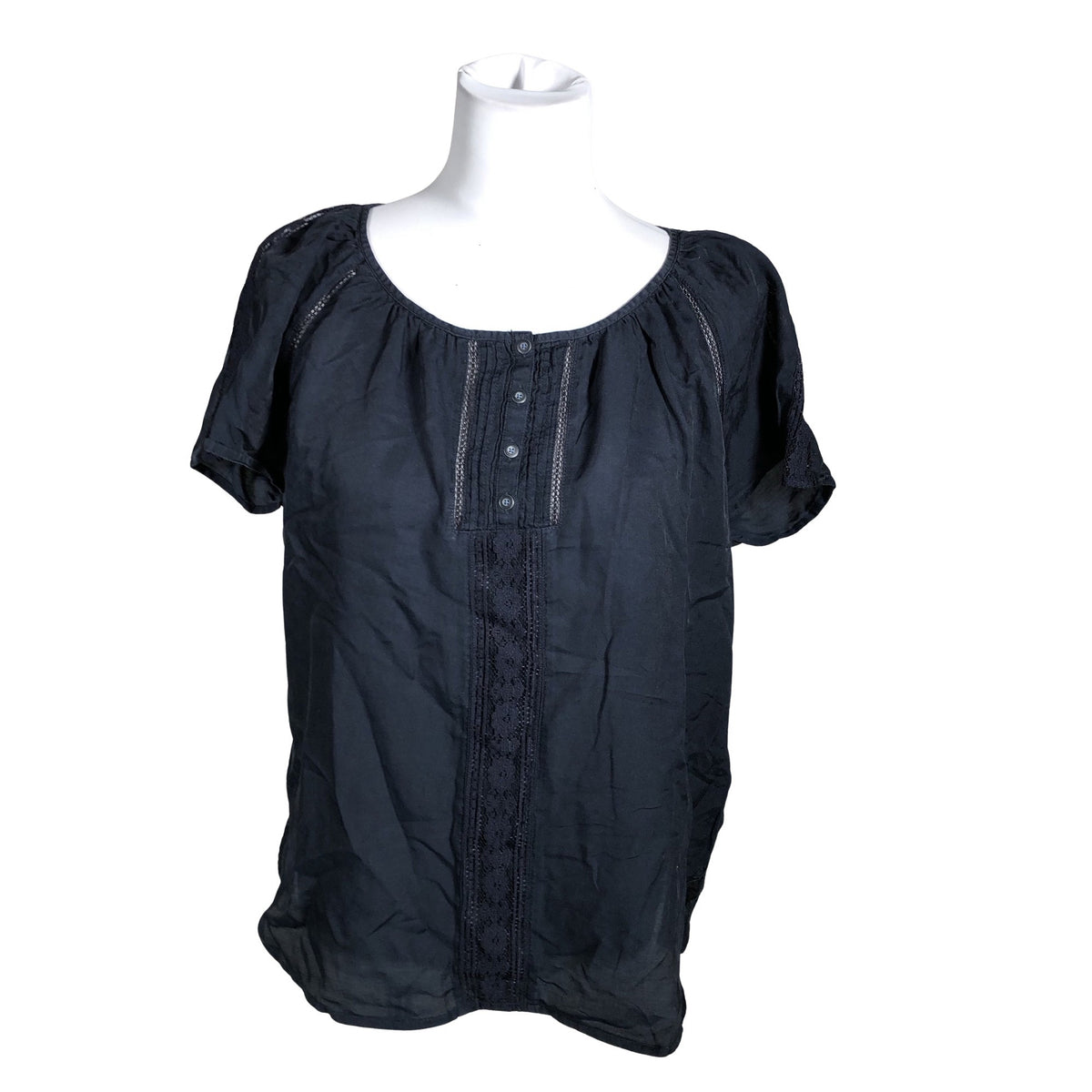 Unisex Esprit - Lühikeste käistega pluus, suurus 38 - Sinine (1)