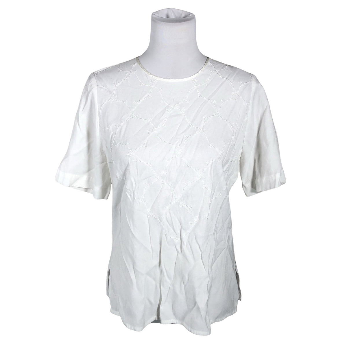Unisex Kellermann - Lühikeste käistega pluus, suurus 40 - Valge (1)