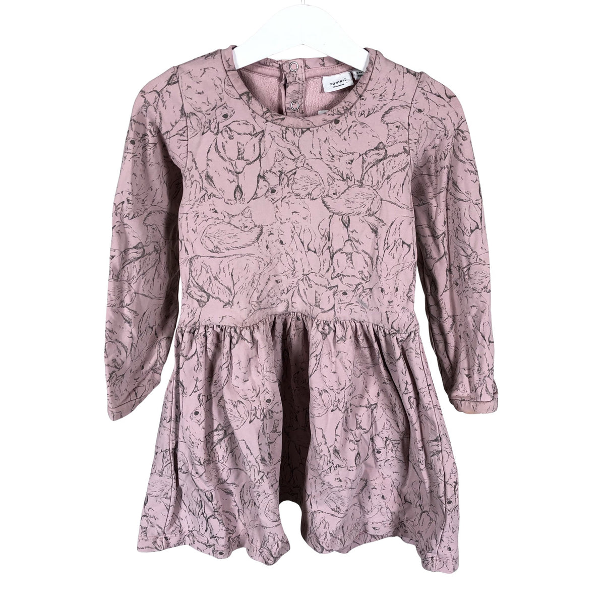 Unisex Name It - Dressikangast kleit, suurus 98 - 104 - Heleroosa (1)
