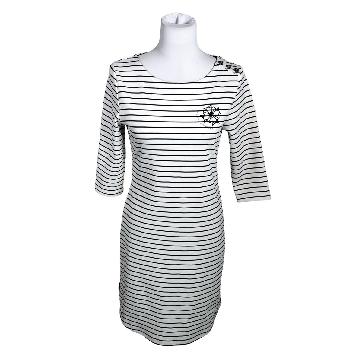 Unisex Torstai - Trikotaažist kleit, suurus 34 - Valge (1)