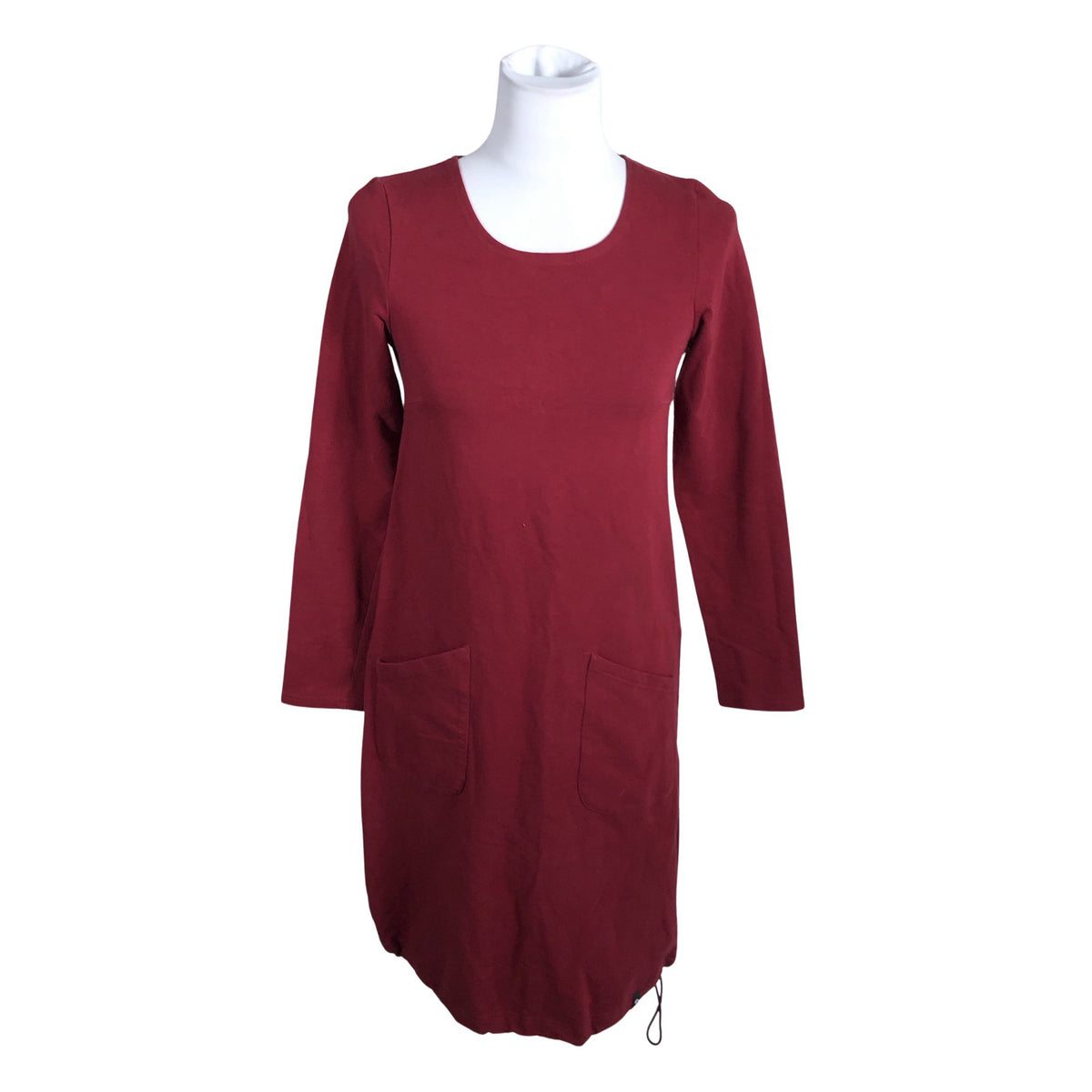 Unisex KLO Design - Trikotaažist kleit, suurus 34 - Veinipunane (1)