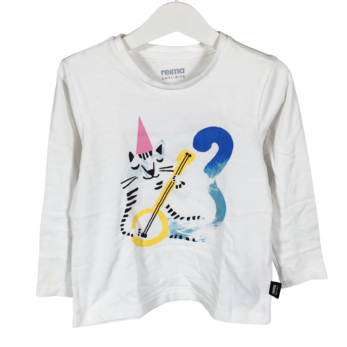 Unisex Reima - Trikotaažist pluus, suurus 104 - 110 - Valge (1)