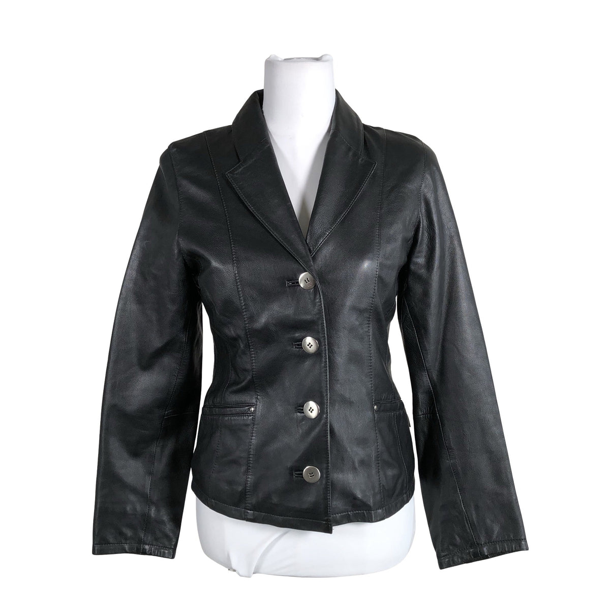 Unisex Jofama - Nahktagi, suurus 34 - Must (1)