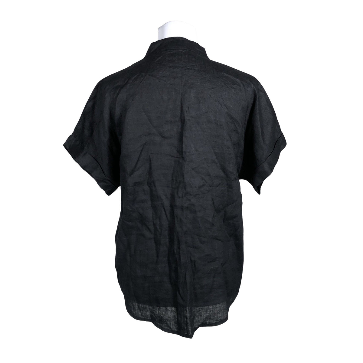 Unisex Sand - Lühikeste käistega pluus, suurus 34 - Must (3)