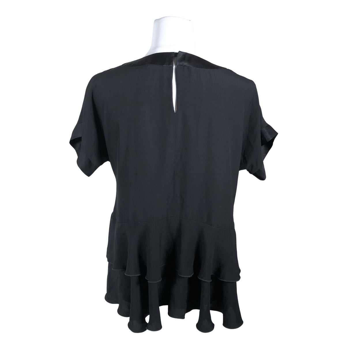 Unisex Ritva Falla - Lühikeste käistega pluus, suurus 38 - Must (2)