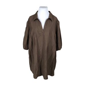 Unisex Zizzi - Mitteveniv tuunika, suurus 54 - Pruun (1)