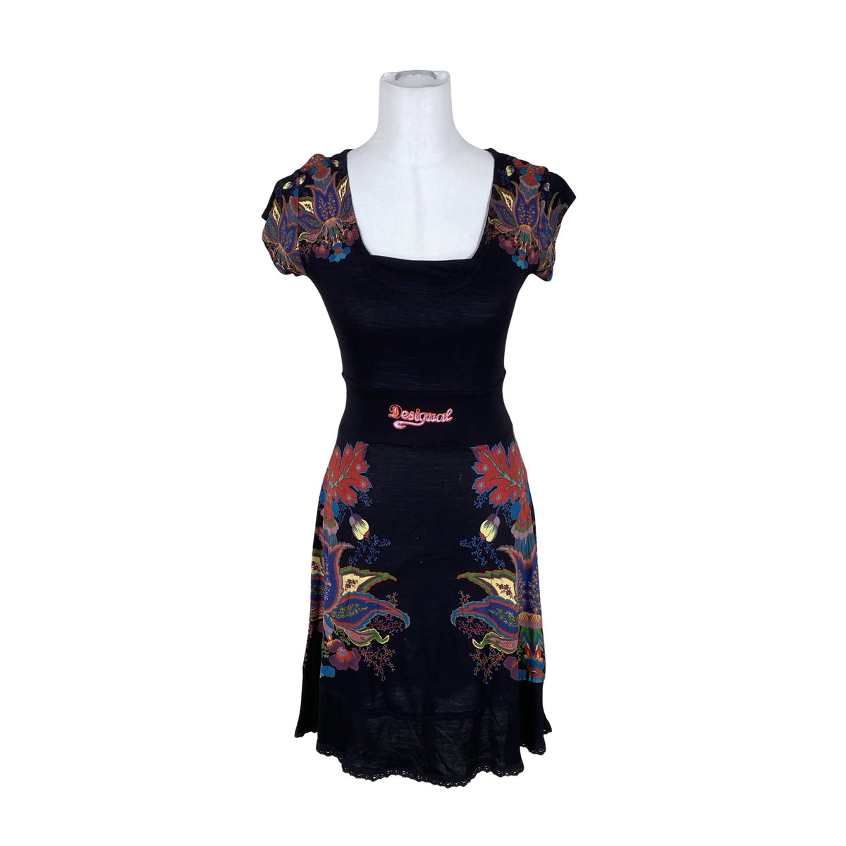 Unisex Desigual - Trikotaažist kleit, suurus 34 - Must (1)