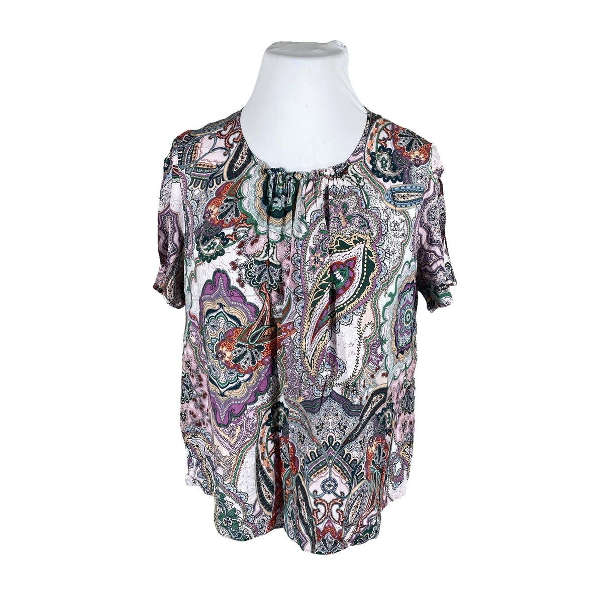 Unisex Gerry Weber - Lühikeste käistega pluus, suurus 46 - Lilla (1)