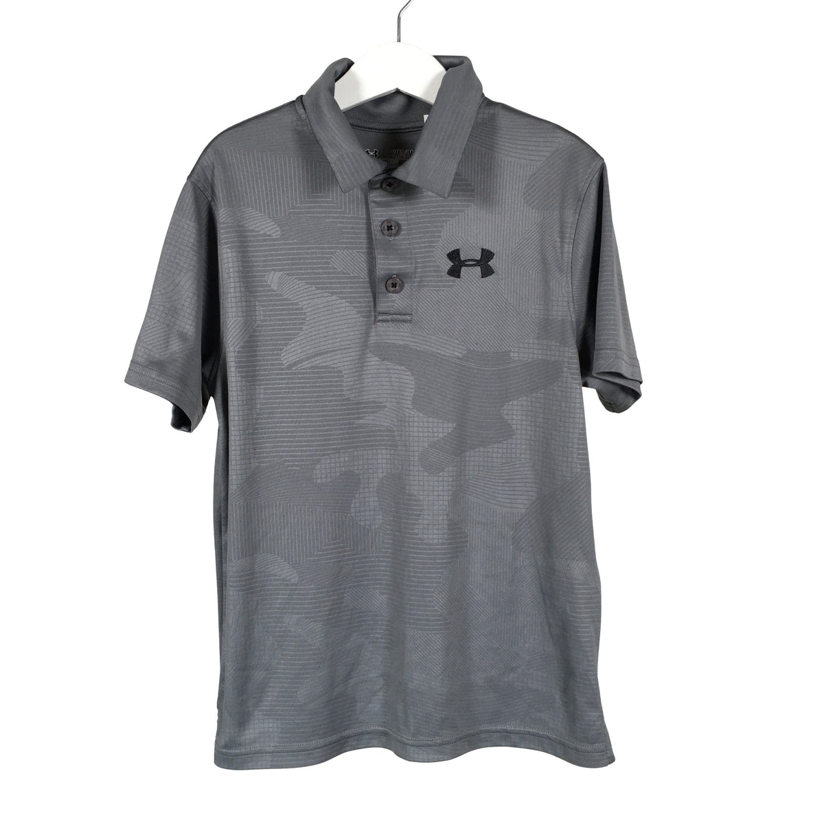 Unisex Under Armour - Spordisärk, lühikesed käised, suurus 134 - 140 - Hall (1)
