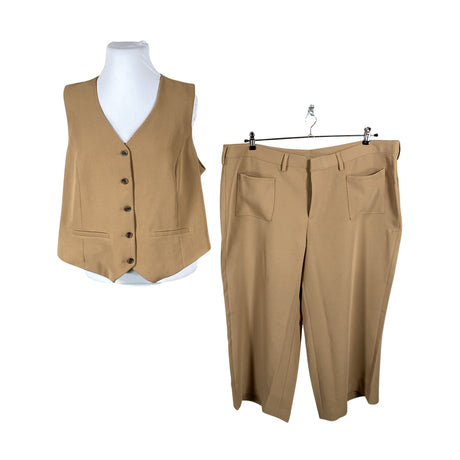 Unisex Lands' End - Viigipüksid, suurus 54 - Pruun ()