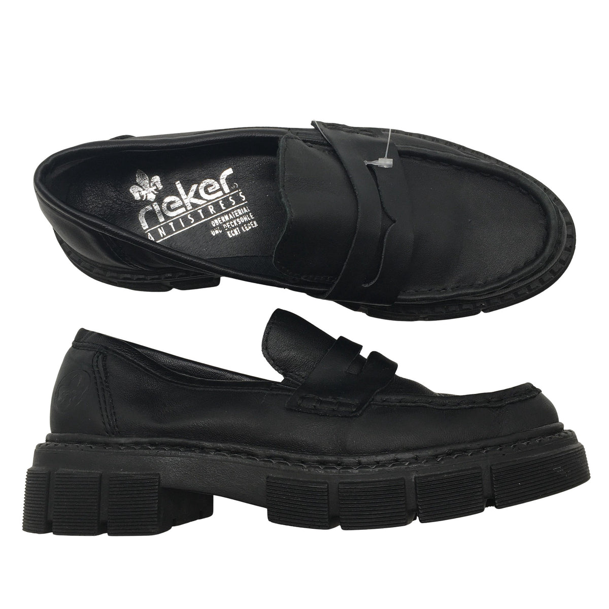 Unisex Rieker - Mokassiinid, suurus 37 - Must (1)