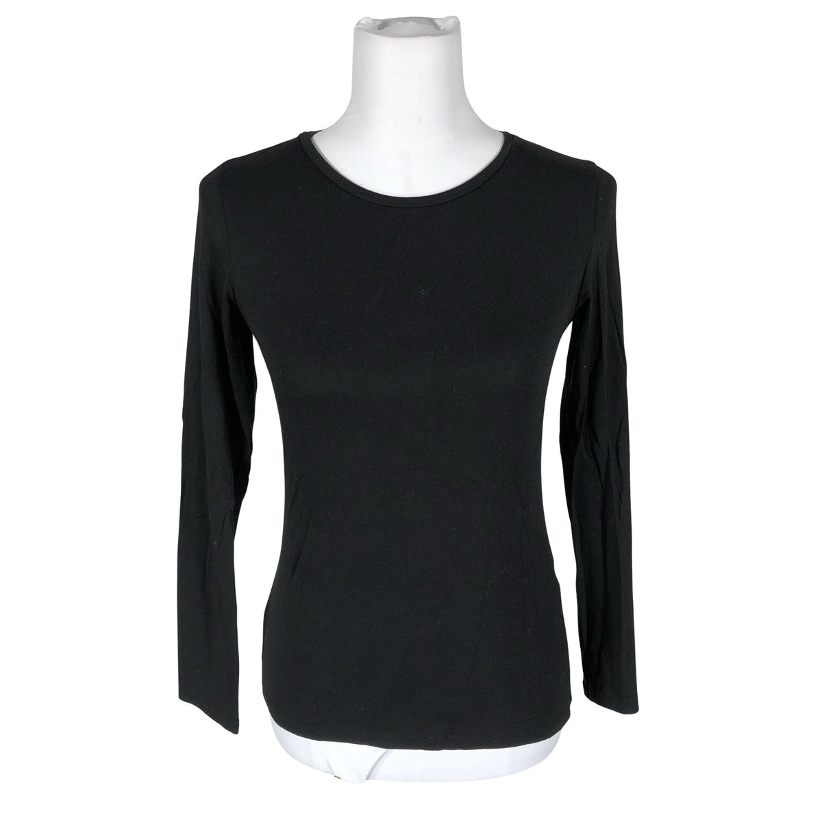 Unisex Essentials by Stockmann - Trikotaažist pluus, suurus 34 - Must (1)