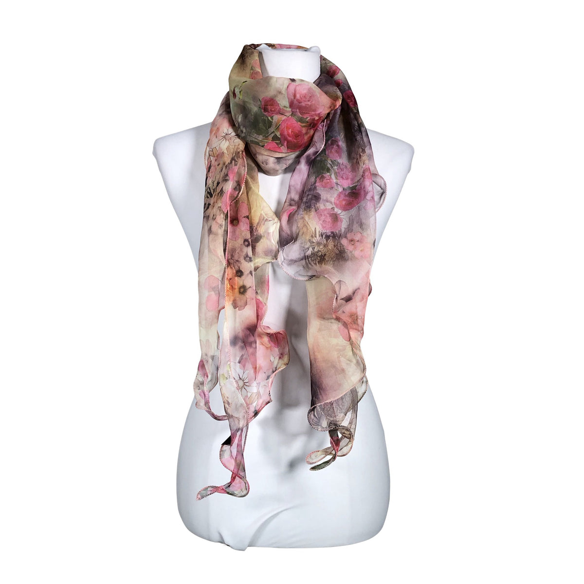 Unisex L'asessor - Õhuke sall, suurus Midi - Heleroosa (1)