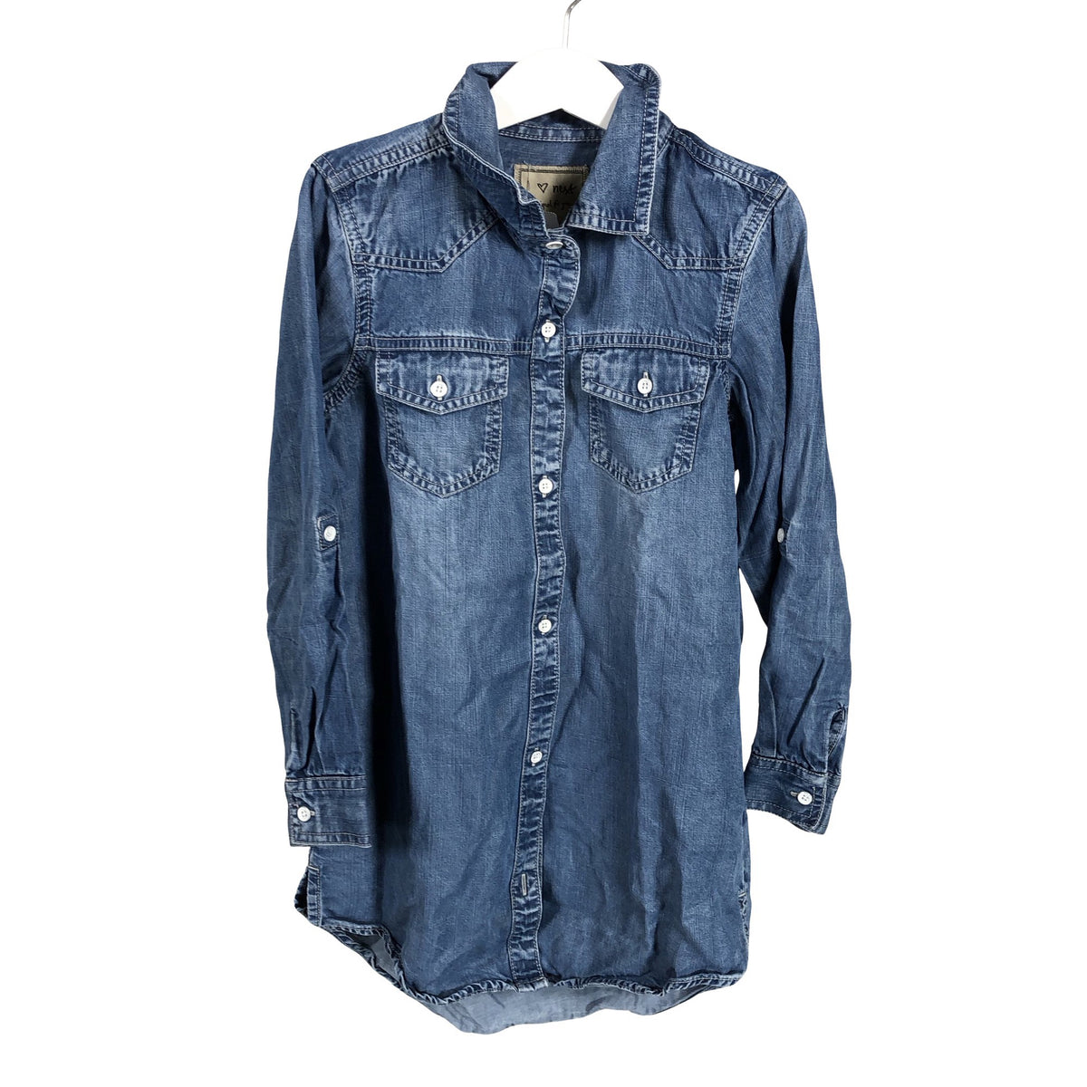 Unisex Next - Teksasärk, suurus 122 - 128 - Sinine (1)