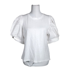 Unisex DKNY - Lühikeste käistega pluus, suurus 40 - Valge (1)