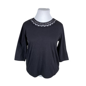 Unisex Paola! - Trikotaažist pluus, suurus 42 - Must (1)